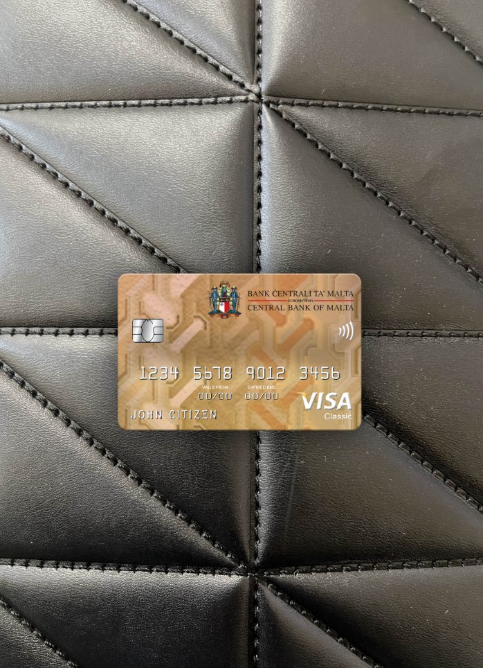 Download Malta Central Bank visa classic card photolook front Photoshop template